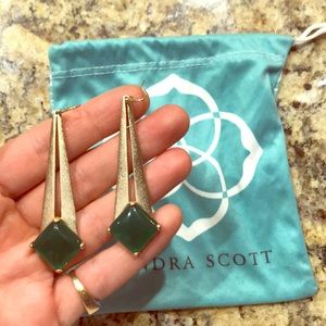 Kendra Scott Green Earrings